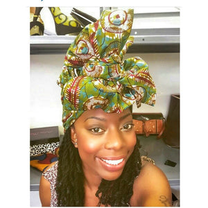 Green Spring  Headwrap The Donne valorose - Zabba Designs African Clothing Store