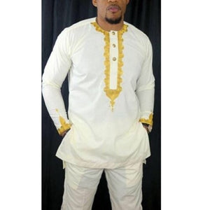 Ayo Traditional African Print Men's Two Piece Suit - Zabba Designs African Clothing Store