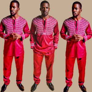 Eniola African Print Men’s Suit - Zabba Designs African Clothing Store