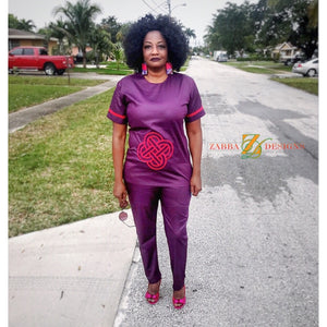 KUMA African Woman pants suit - Zabba Designs African Clothing Store