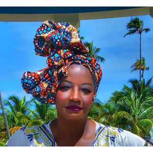 MARIGOLD African  Print Headwrap - Zabba Designs African Clothing Store