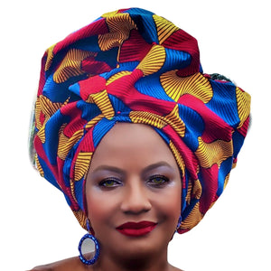 Adisa African Print HeadWrap - Zabba Designs African Clothing Store