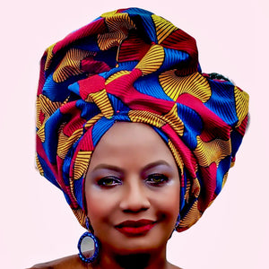 Adisa African Print HeadWrap - Zabba Designs African Clothing Store
