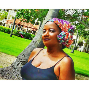 Samba Traditional Print Headwrap - Zabba Designs African Clothing Store
