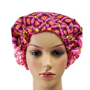 Pink Adult Ankara Bonnet - Zabba Designs African Clothing Store