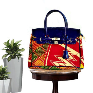 Multicolor Traditional African  Print Woman’s Bag - Zabba Designs African Clothing Store