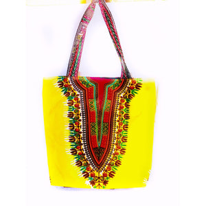 Dashiki African Print Tote Bag - Zabba Designs African Clothing Store