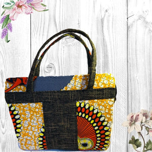 Madebi African Print Satchel Bag - Zabba Designs African Clothing Store