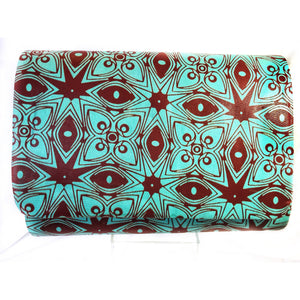 Brown And Orange African  Ankara Fabric Formal Clutch - Zabba Designs African Clothing Store