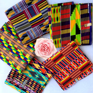 African Kente Print Headwrap ~  The donna forte - Zabba Designs African Clothing Store