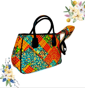 The Nkole African Print Bag - Zabba Designs African Clothing Store