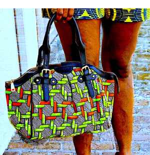 Eboo Trendy Green African Handbag - Zabba Designs African Clothing Store