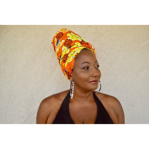 Plays African Print HeadWrap - Zabba Designs African Clothing Store