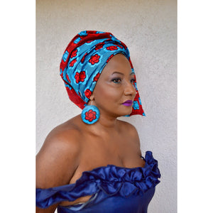 Nyla African Print  HeadWrap - Zabba Designs African Clothing Store