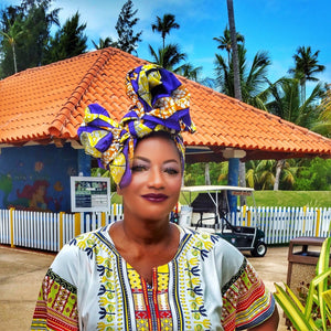 KOLA Head wrap, African Head Scarves - Zabba Designs African Clothing Store
