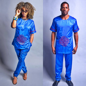 Dimeji African Inspired Woman Pants Set - Zabba Designs African Clothing Store