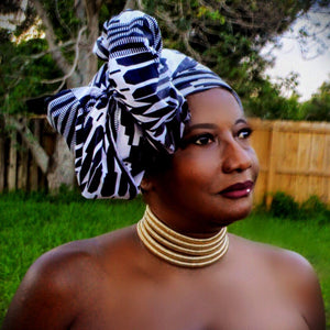African Print Headwrap THE AFRICANA - Zabba Designs African Clothing Store