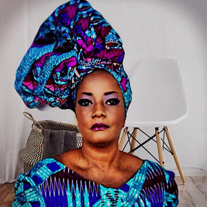 FEMI Traditional Print Headwrap - Zabba Designs African Clothing Store