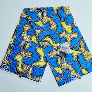 Kuti Blue Head Wrap - Zabba Designs African Clothing Store