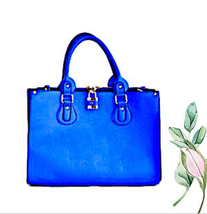 Trendy Designer Fashion Handbag Blue - Zabba Designs African Clothing Store