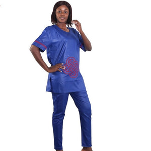 Dimeji African Inspired Woman Pants Set - Zabba Designs African Clothing Store