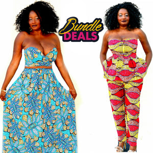 Sama African Print Bundle Set - Zabba Designs African Clothing Store