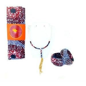 Oska HeadWrap And Jewelry Set - Zabba Designs African Clothing Store