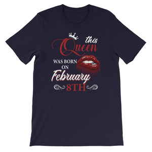 February Queens Short-Sleeve Unisex T-Shirt - Zabba Designs African Clothing Store