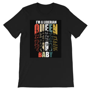 Liberian Queen Baby Short-Sleeve Unisex T-Shirt - Zabba Designs African Clothing Store