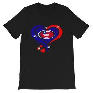 Liberia Is My Heart  T-Shirt - Zabba Designs African Clothing Store