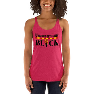 Unapologetically Black African Women's Racerback Tank - Zabba Designs African Clothing Store