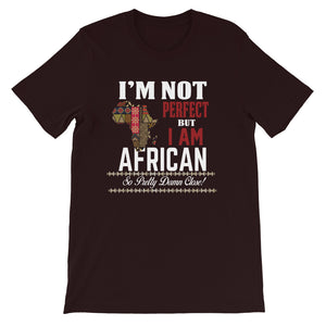 I am Not Perfect But I Am African T-Shirt - Zabba Designs African Clothing Store