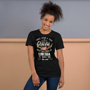 Liberia Born Short-Sleeve Unisex T-Shirt - Zabba Designs African Clothing Store