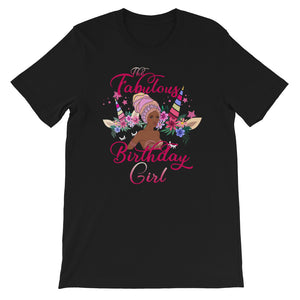 The Fabulous Birthday Girl  Short-Sleeve T-Shirt - Zabba Designs African Clothing Store