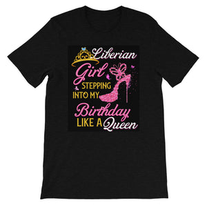 Pink Liberian Girl Short-Sleeve Unisex T-Shirt - Zabba Designs African Clothing Store