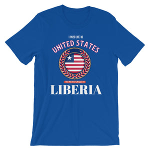 My Story Started In Liberia Short-Sleeve Unisex T-Shirt - Zabba Designs African Clothing Store
