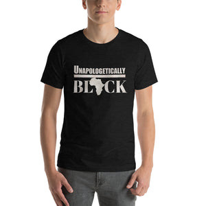 Men Unapologetically Black Short-Sleeve T-Shirt - Zabba Designs African Clothing Store