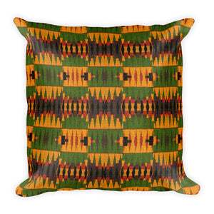 Yellow Kente Print Basic Pillow - Zabba Designs African Clothing Store