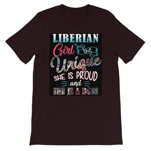 Unique Liberian Girl Short-Sleeve T-Shirt - Zabba Designs African Clothing Store