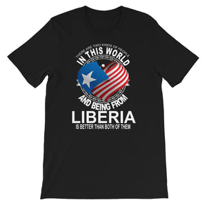 Liberia Is Better Than Both Of Them Short-Sleeve Unisex T-Shirt - Zabba Designs African Clothing Store
