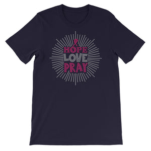 Hope Love And Pray Short-Sleeve Unisex T-Shirt - Zabba Designs African Clothing Store