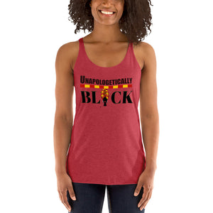 Unapologetically Black African Women's Racerback Tank - Zabba Designs African Clothing Store
