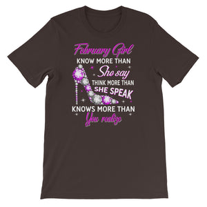 February Girl now More Than She Say Short-Sleeve T-Shirt - Zabba Designs African Clothing Store