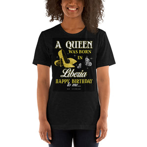 Liberian Queen Short-Sleeve Unisex T-Shirt - Zabba Designs African Clothing Store