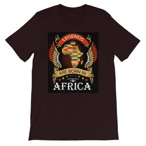 Legends Are Born In Africa Short-Sleeve Unisex T-Shirt - Zabba Designs African Clothing Store
