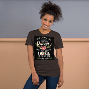 Liberia Born Short-Sleeve Unisex T-Shirt - Zabba Designs African Clothing Store