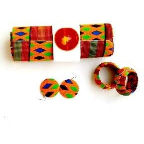 Fula Kente Head Wrap Gift Set - Zabba Designs African Clothing Store